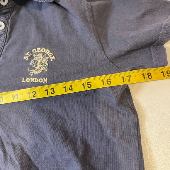 brandy melville navy blue collared st. george london top vintage beachy Y2K golf - Picture 6 of 7